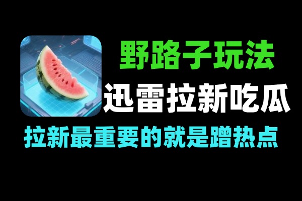 野路子玩法迅雷拉新吃瓜类打法