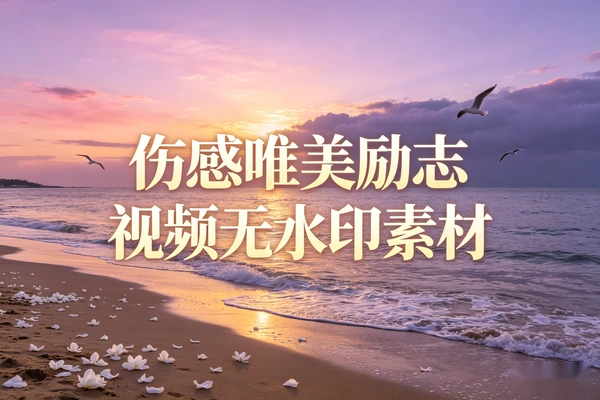 伤感唯美励志短视频无水印素材