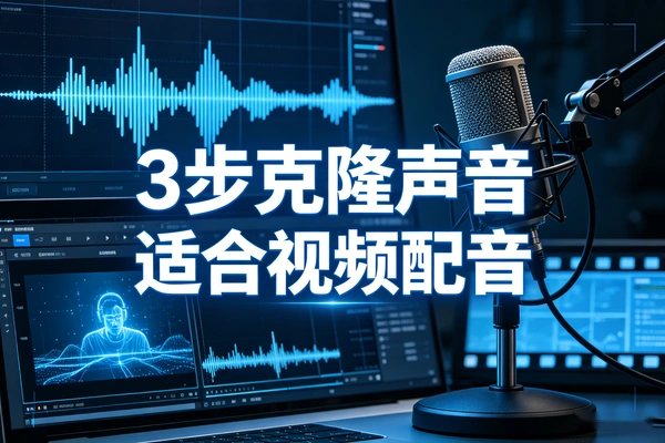 3步克隆自己声音很适合做短视频配音